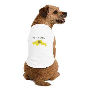 Ile de Batz - T-shirt bio premium pour chien - blanc - Dos