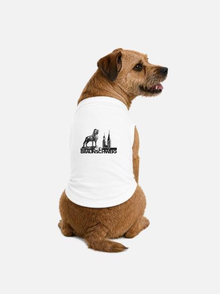 Braunschweig Löwe - Premium Organic Hunde-T-Shirt - Weiß