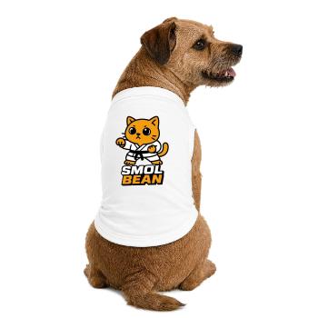 Combattants de chats dans le dojo - T-shirt bio premium pour chien - blanc - Dos
