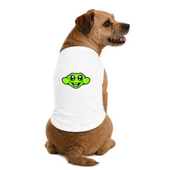 grenouille crapaud sourire drôle bande dessinée heureux cool - T-shirt bio premium pour chien - blanc - Dos