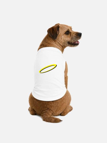 Aureole - T-shirt bio premium pour chien - blanc