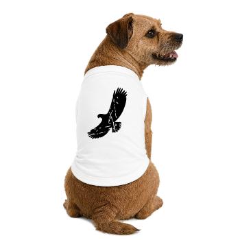 aigle - T-shirt bio premium pour chien - blanc - Dos