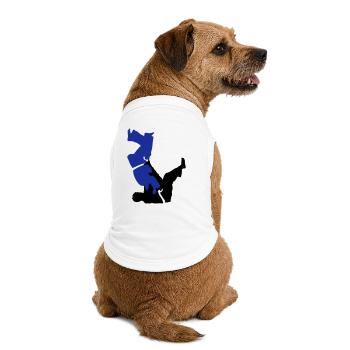 Judo - Premium Organic Hunde-T-Shirt - Weiß - Hinten