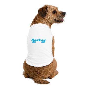 Hockey Hockey sur glace - T-shirt bio premium pour chien - blanc - Dos