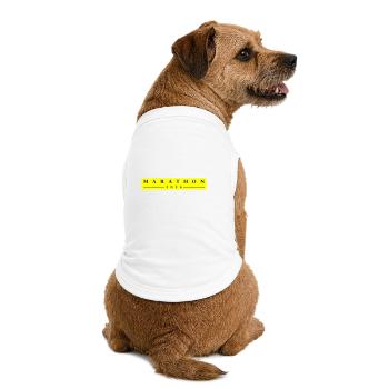 Marathon 2026 - T-shirt bio premium pour chien - blanc - Dos