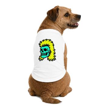 Crâne de mulet - T-shirt bio premium pour chien - blanc - Dos