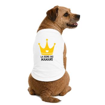 La Reine des Mamans - Fête des Mères - T-shirt bio premium pour chien - blanc - Dos