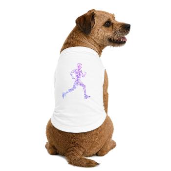 Idée de cadeau pour la course à pied pour un amateur de course - T-shirt bio premium pour chien - blanc - Dos
