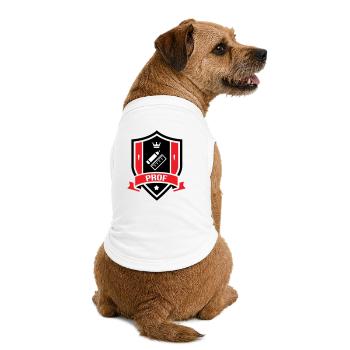Akademisches Wappen Professor Couronne - Premium Organic Hunde-T-Shirt - Weiß - Hinten