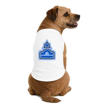 Zodiac Stammes-Waage und Luft - Premium Organic Hunde-T-Shirt - Weiß - Hinten