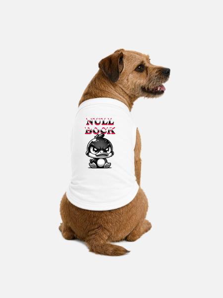 NULL BOCK - Premium Organic Hunde-T-Shirt - Weiß