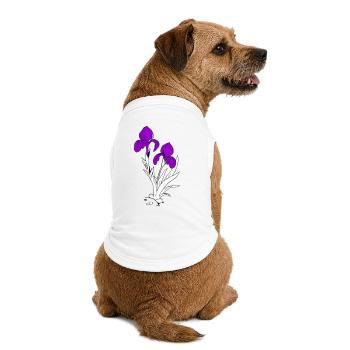 Lys - T-shirt bio premium pour chien - blanc - Dos