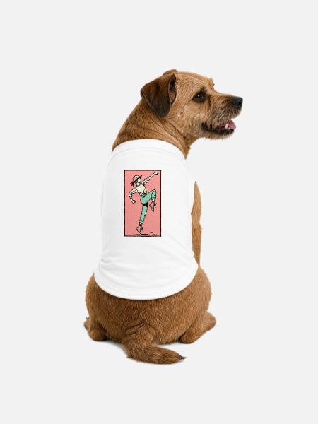 Danseuse #13 - T-shirt bio premium pour chien - blanc