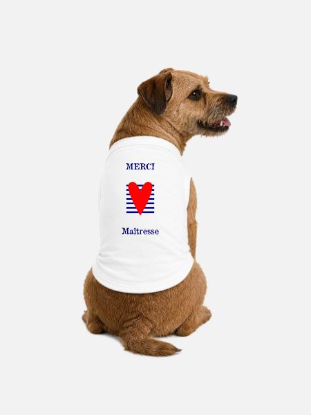 VIELEN DANK. GELIEBTE. DANKE HERRIN. GELIEBTE - Premium Organic Hunde-T-Shirt - Weiß