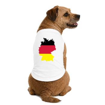 Deutschland - Premium Organic Hunde-T-Shirt - Weiß - Hinten