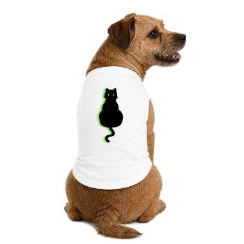 Chat néon - T-shirt bio premium pour chien - blanc - Dos