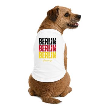 Berlin, Allemagne, mémoire de Berlin - T-shirt bio premium pour chien - blanc - Dos