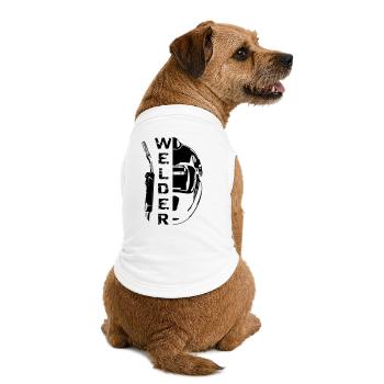 Welding Welder - Premium Organic Dog T-Shirt - white - Back