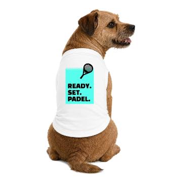 Padel Tennis Sport Déclaration Joueur Padel Jeu - T-shirt bio premium pour chien - blanc - Dos
