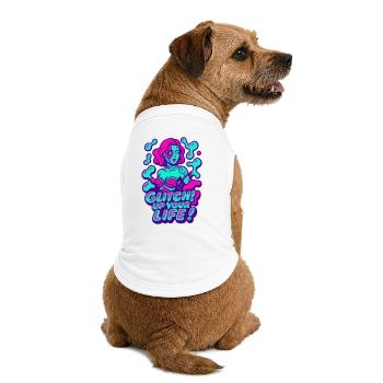 Glitch dans votre vie ! Femme Cyborg - T-shirt bio premium pour chien - blanc - Dos