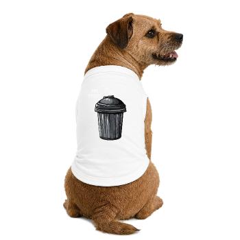 Your Opinion is Trash - Premium Organic Hunde-T-Shirt - Weiß - Hinten