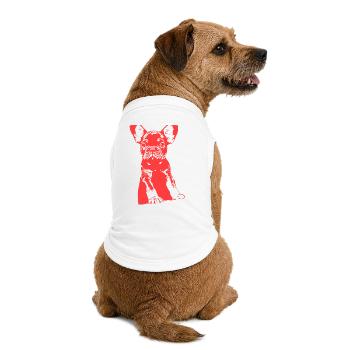 Bouledogue - T-shirt bio premium pour chien - blanc - Dos