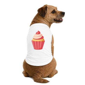 cupcake - Premium Organic Dog T-Shirt - white - Back