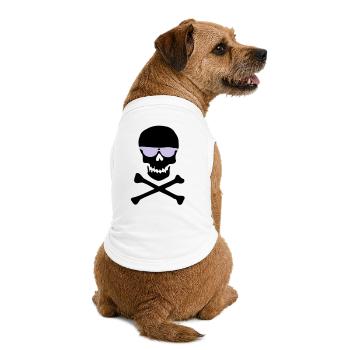 Piratl_mit_brille - T-shirt bio premium pour chien - blanc - Dos