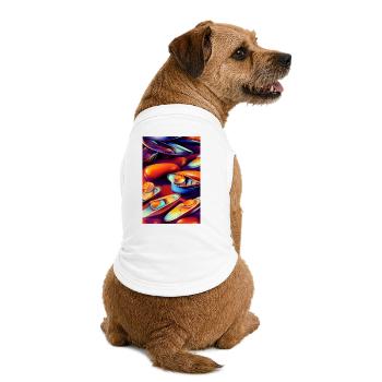 Mussels - Premium Organic Dog T-Shirt - white - Back