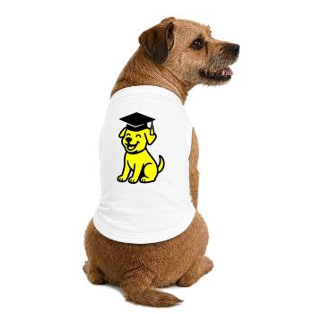 Chien de Bachelor / Chien de Diplôme - T-shirt bio premium pour chien - blanc - Dos