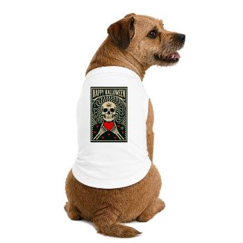 la_mort_vous_va_si_bien - Premium Organic Hunde-T-Shirt - Weiß - Hinten