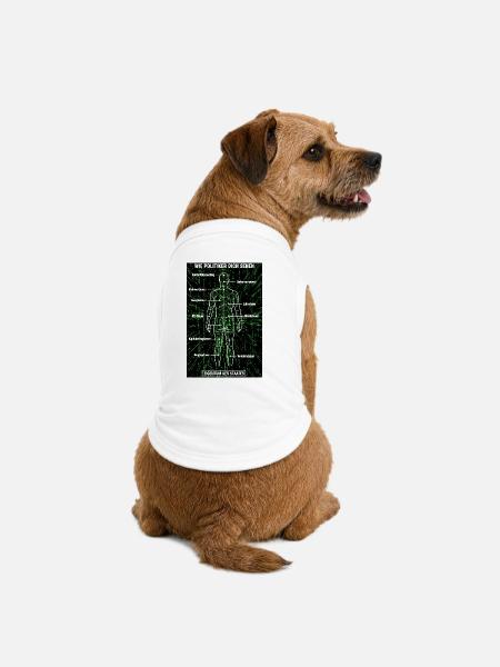 Matrix Zerlegeplan - Steuerzahler Poster  - Premium Organic Hunde-T-Shirt - Weiß