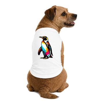 Pingouin - T-shirt bio premium pour chien - blanc - Dos