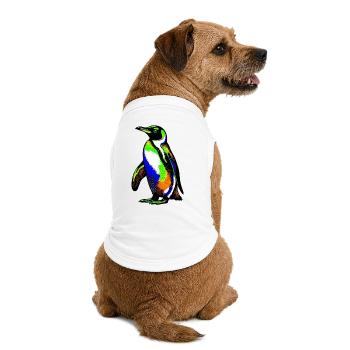 Pingouin - T-shirt bio premium pour chien - blanc - Dos
