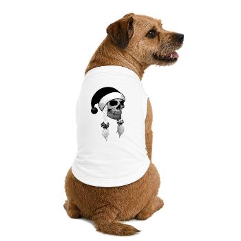 Crâne Femme Noël Bonnets tresses - T-shirt bio premium pour chien - blanc - Dos