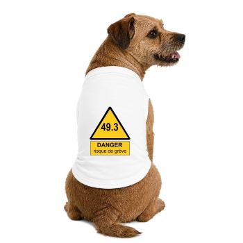 49.3 danger - T-shirt bio premium pour chien - blanc - Dos