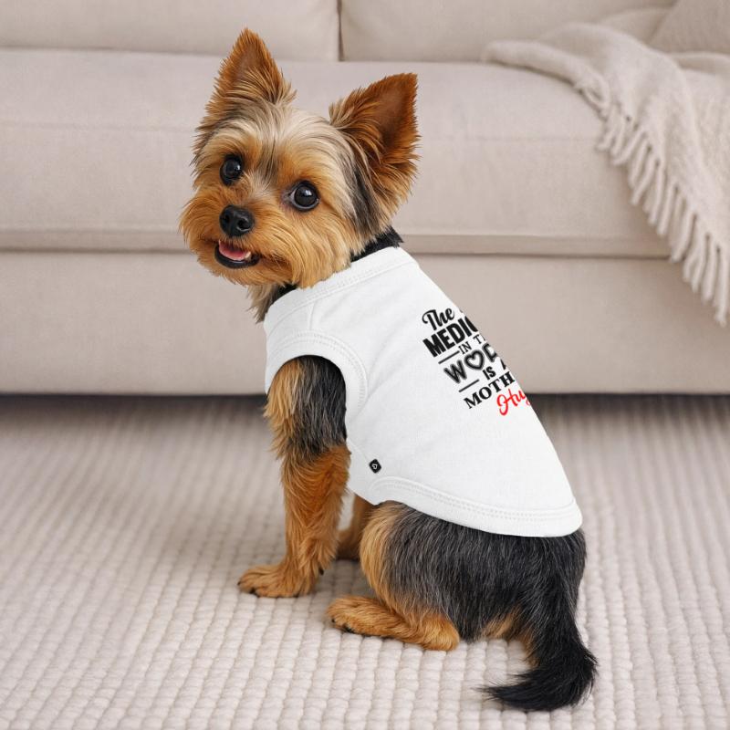 Muttertag, Muttertag, Muttertag, Muttertag, Muttertag Premium Organic Hunde-T-Shirt