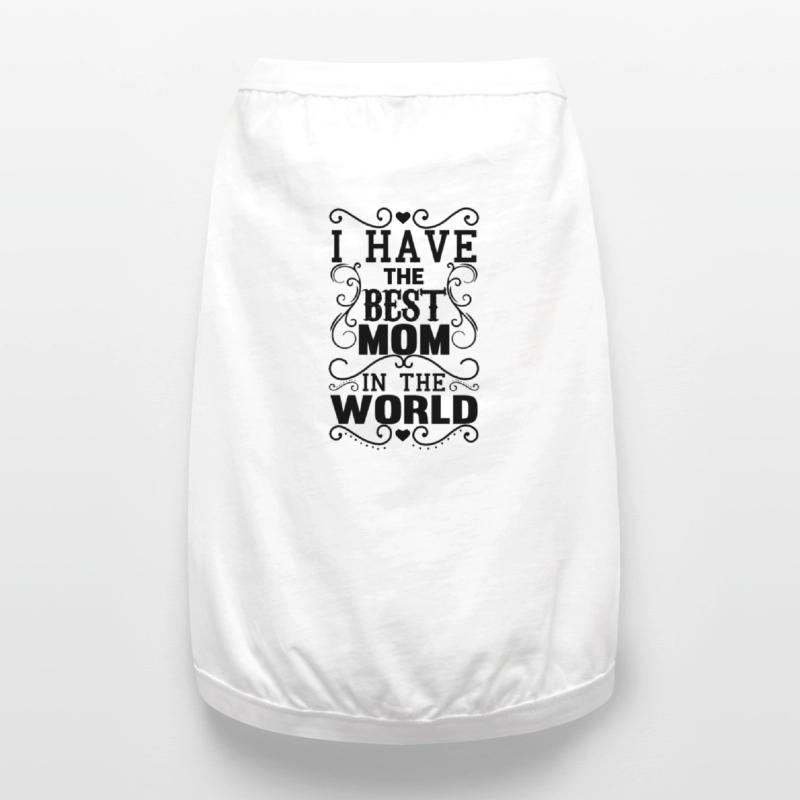 Muttertag, Muttertag, Muttertag, Muttertag, Muttertag Premium Organic Hunde-T-Shirt
