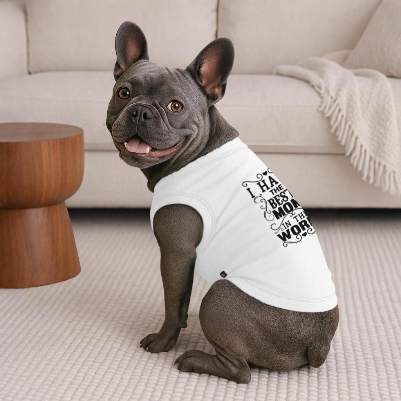 Muttertag, Muttertag, Muttertag, Muttertag, Muttertag Premium Organic Hunde-T-Shirt