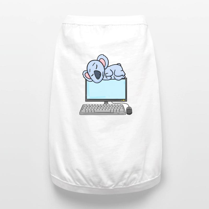 Koala Computer Nerd Programmer Gift Premium Organic Dog T-Shirt