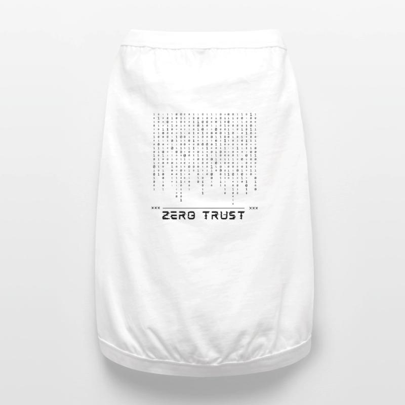 Zero Trust Binary Code Premium Organic Dog T-Shirt