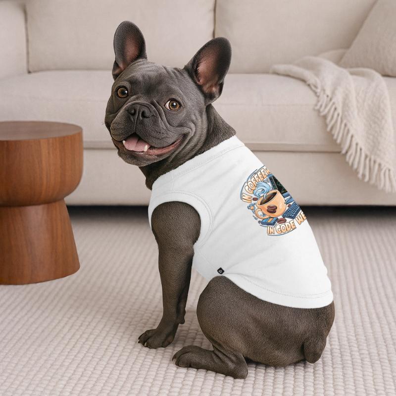 CoffeeCode Debug: In Code We Debug Premium Organic Dog T-Shirt