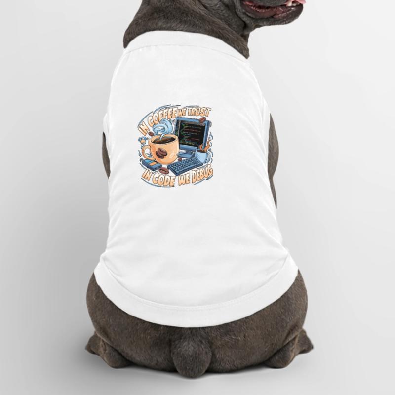 CoffeeCode Debug: In Code We Debug Premium Organic Dog T-Shirt