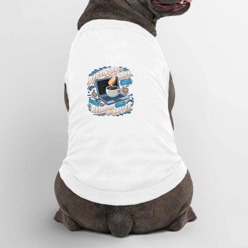 Programmers generate code from coffee Premium Organic Dog T-Shirt