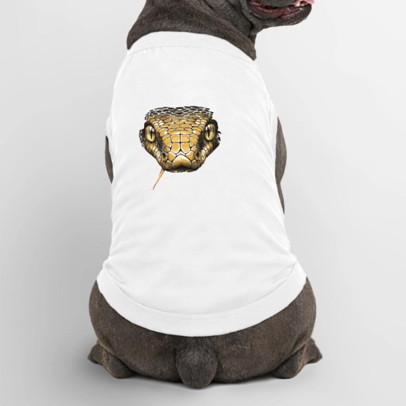 Serpent Python Cobra Mamba Serpent à sonnettes Serpent T-shirt bio premium pour chien