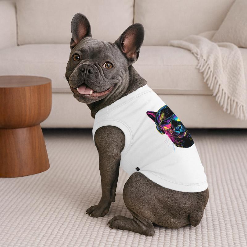Panthère Léopard Grand Chat Mignon Gros Chat Panter T-shirt bio premium pour chien