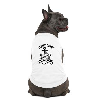 Familienkreuzfahrt 2025 - Premium Organic Hunde-T-Shirt - Weiß - Hinten