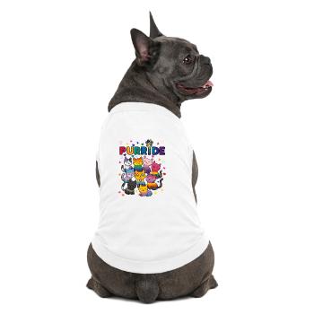 Purride LGBT Katzen - Premium Organic Hunde-T-Shirt - Weiß - Hinten