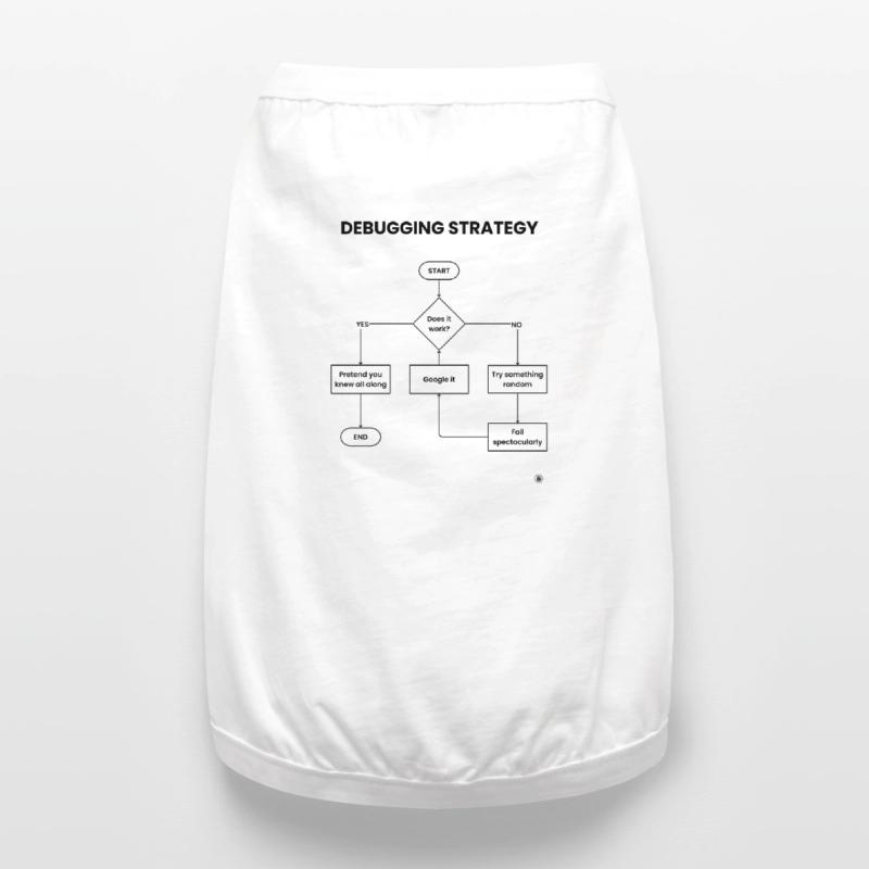 Debugging Strategy Flowchart - Does It Work Gift Premium Organic Dog T-Shirt