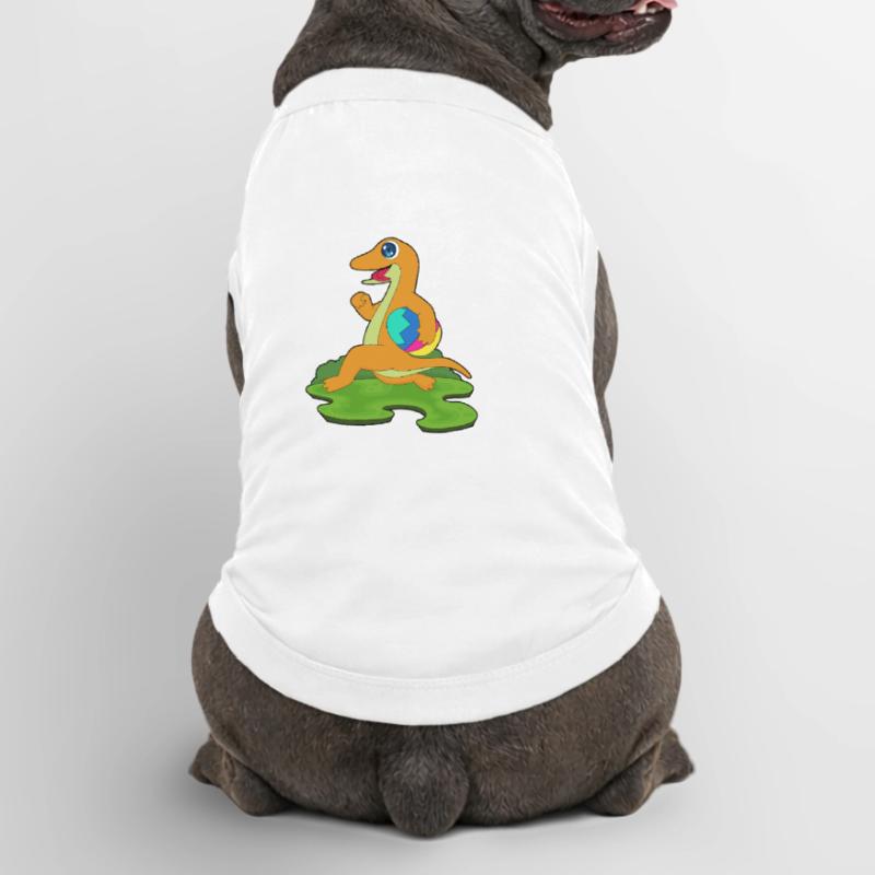 Lizard Easter Easter Egg Premium Organic Dog T-Shirt